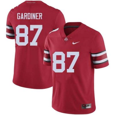 Men's Ohio State Buckeyes #87 Ellijah Gardiner Red Nike NCAA College Football Jersey Top Quality ATG4344RQ